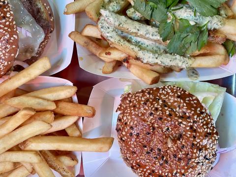Burger et French fries